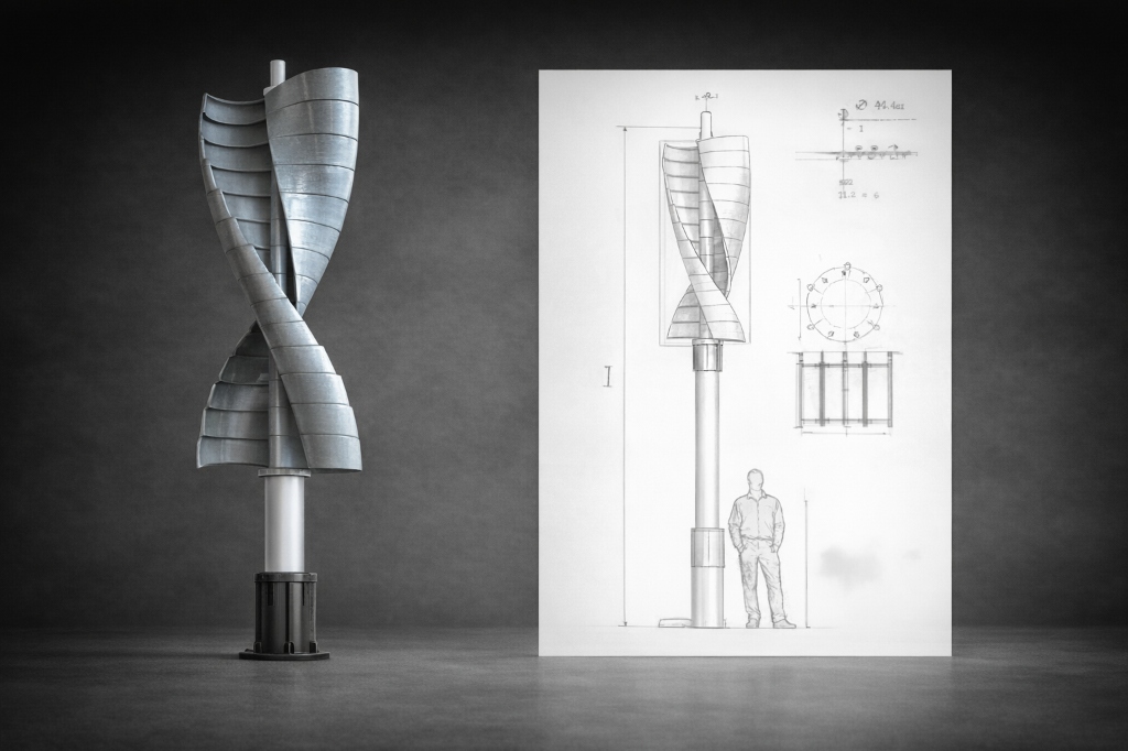 ATE vertical axis wind turbine
